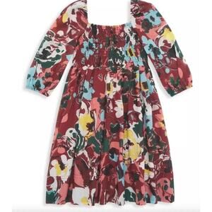 Tanya Taylor Mini Karena Dress in a Shadow Blossom print size small (kids) 6/7